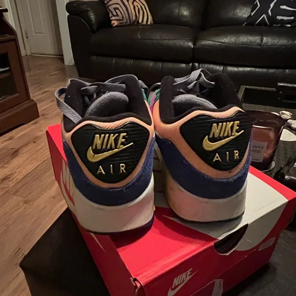 Nike Air Max Sneakers in Pink, Green, Yellow, and Blue - Picture 3 of 4